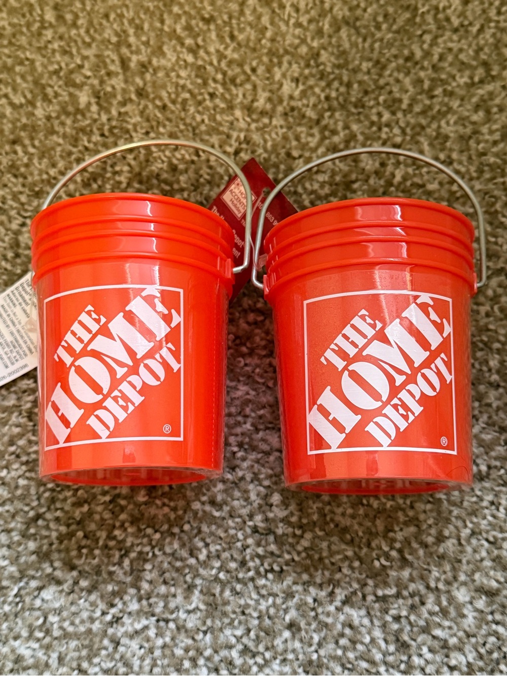 Home Depot Ornament Mini Buckets
